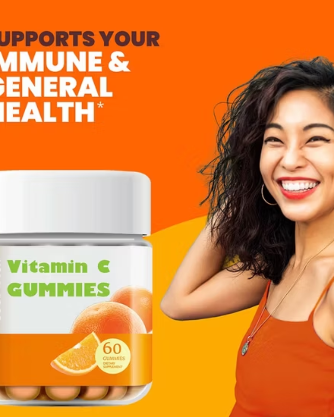 Gomitas con Vitamina C Sabor Naranja DR Food